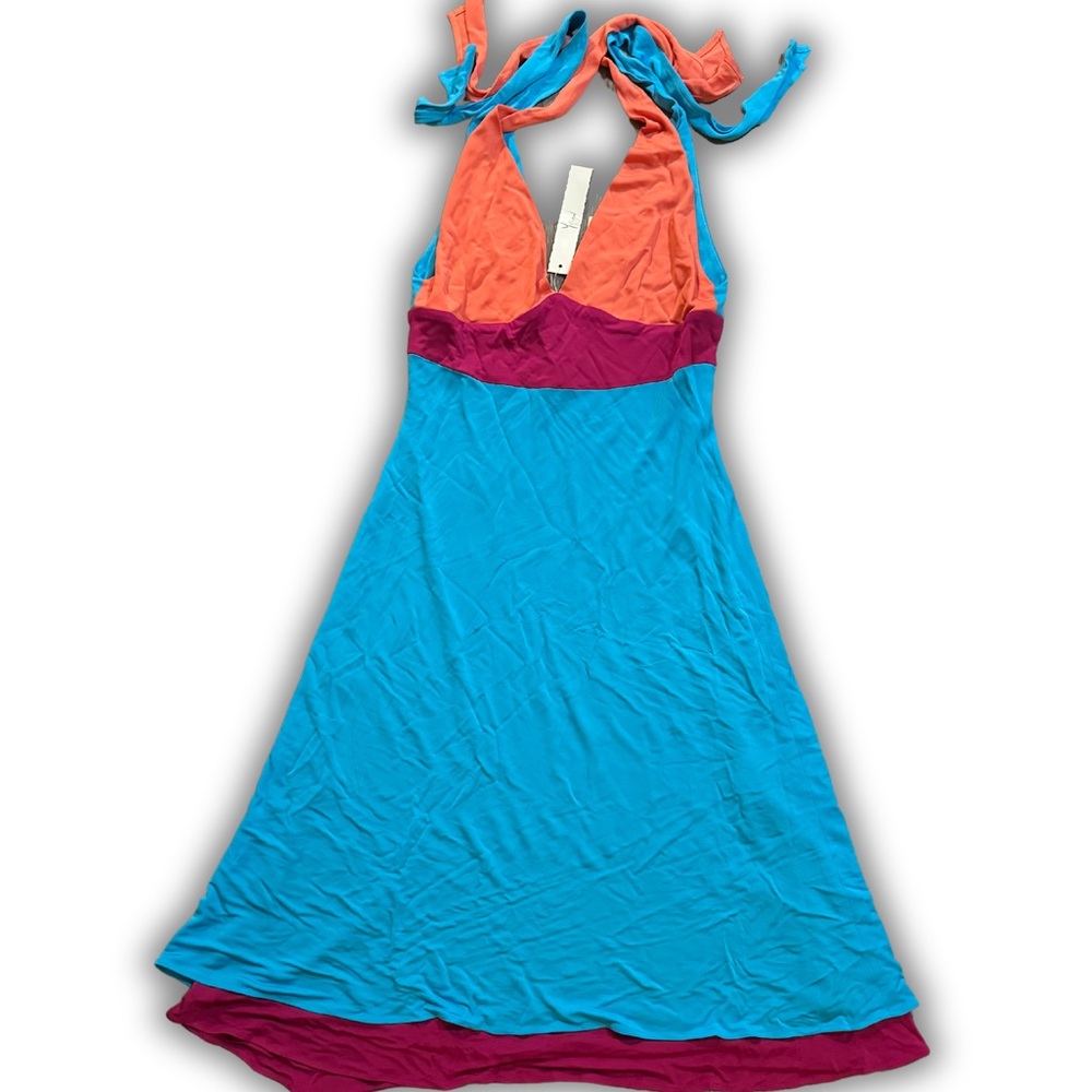 NWT | Yyigal Azrouel Women’s | Color Block V Neck Tie Shoulders Dress | Size:2